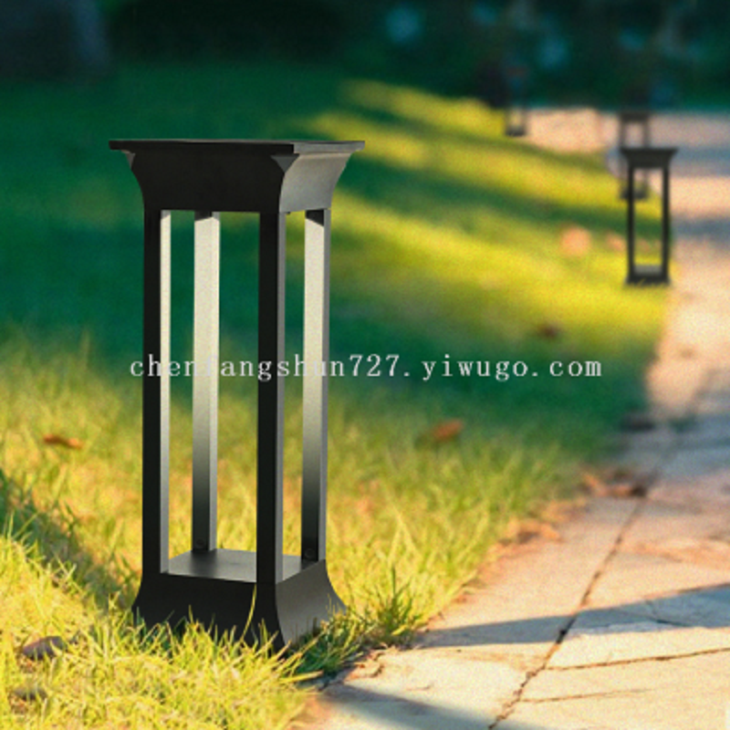 led solar lawn lights, modern and simple waterproof outdoor lights, villa landscape lights, garden plug-in grass lights details Picture