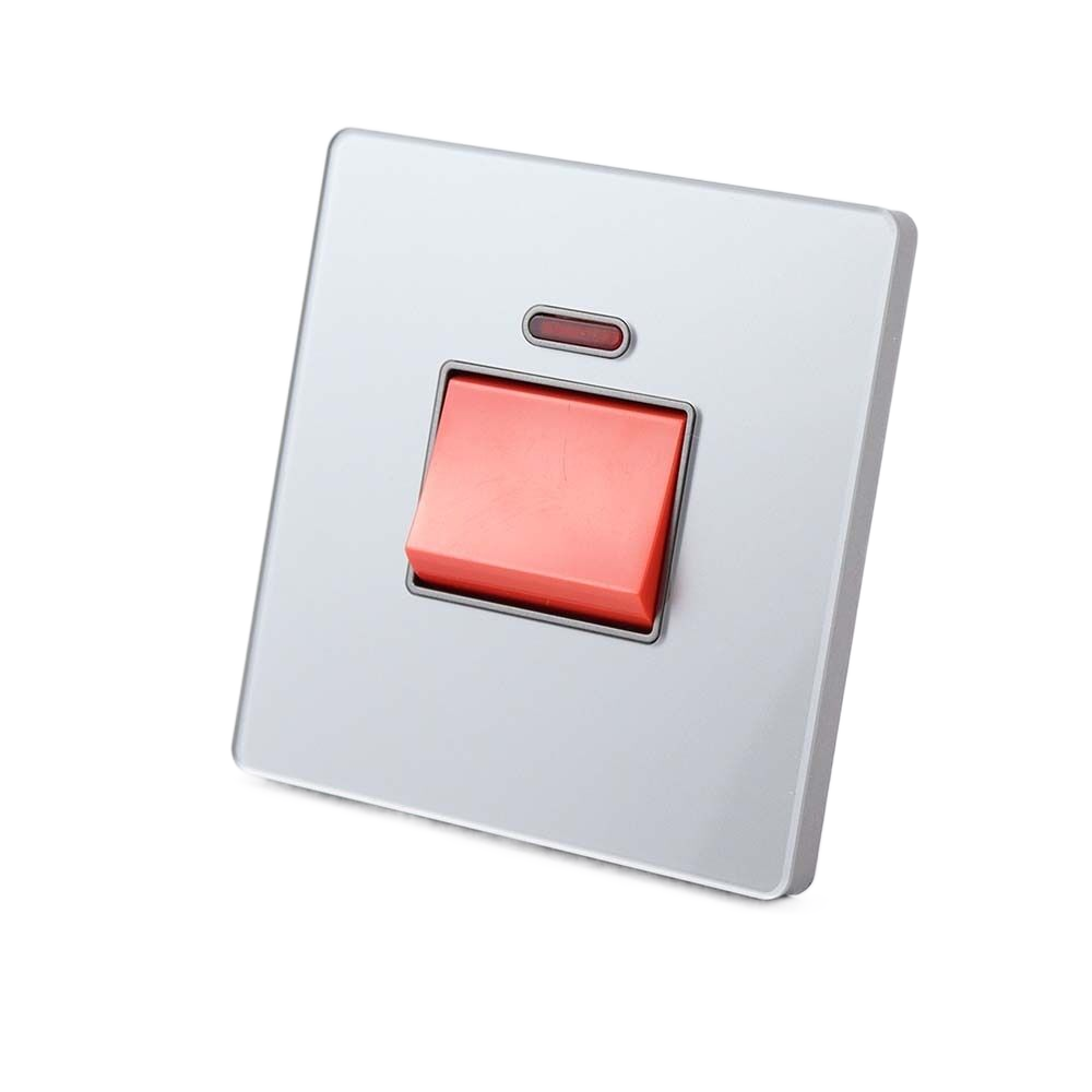 The latest best-selling 45A simple operation panel switch is universal, equipped with a current display light design, safe and flame-retardant protection, high-quality material switch, high-power 45A250V rated current wall switch Item Picture