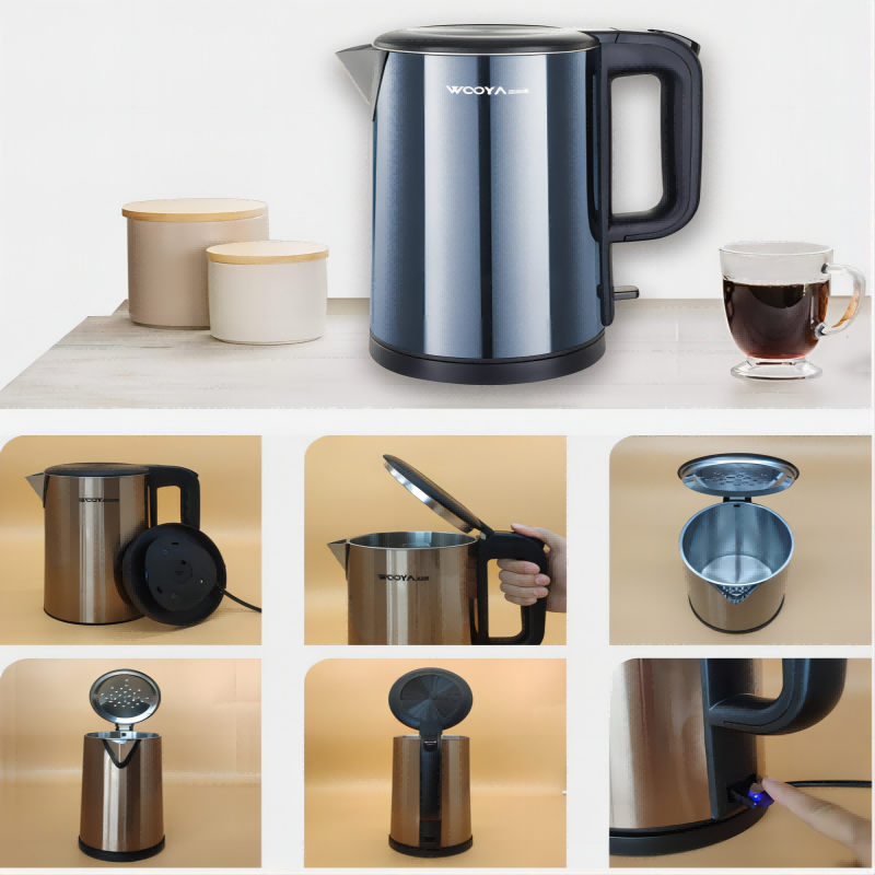 Factory direct sales of food-grade 304 stainless steel kettles, electric kettles, household electric kettles, automatic power-off water boiling kettles, exclusively for foreign trade export Item Picture