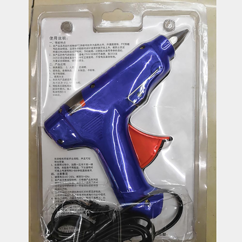 Wholesale DGHL blue 60W hot melt adhesive gun with switch, high-temperature rapid melting factory direct sales, HL-D hot melt adhesive gun, hot melt adhesive gun Application Scenario