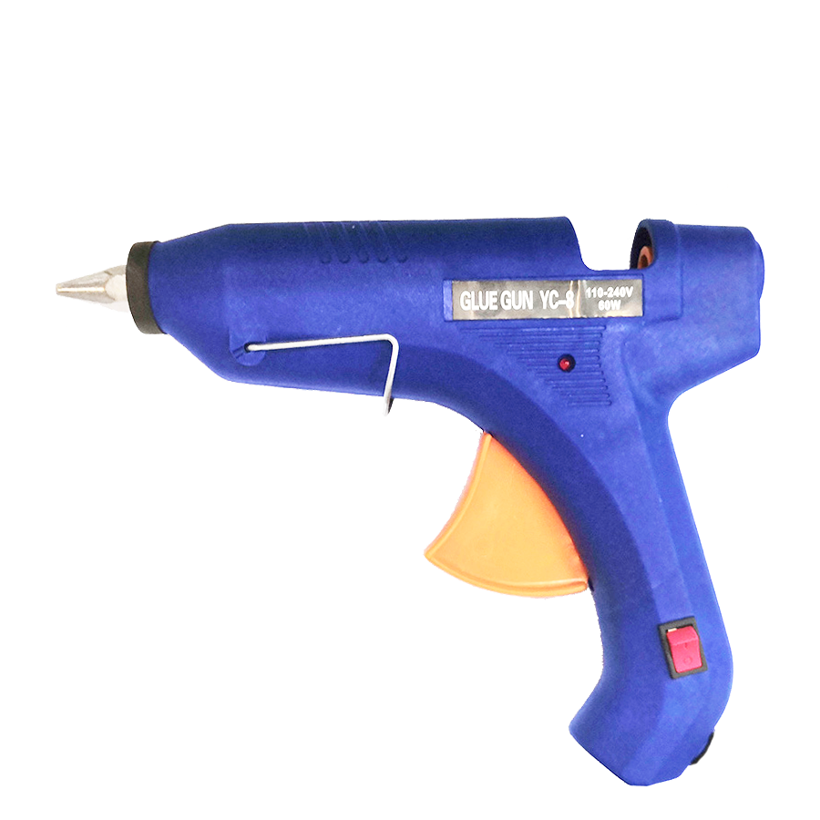Wholesale Guke 60-watt hot melt glue gun YC-8, blue hot melt glue gun with switch, factory direct sales Item Picture