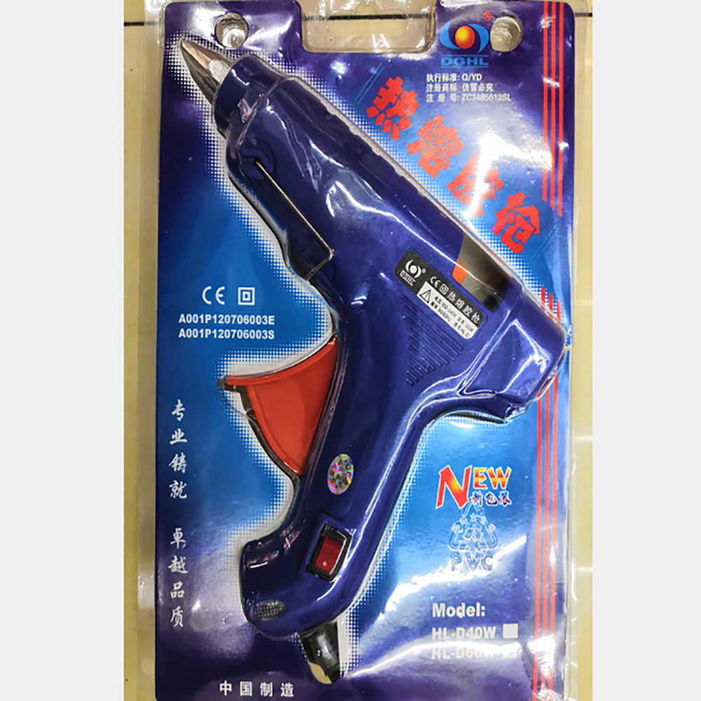 Wholesale DGHL blue 60W hot melt adhesive gun with switch, high-temperature rapid melting factory direct sales, HL-D hot melt adhesive gun, hot melt adhesive gun details Picture