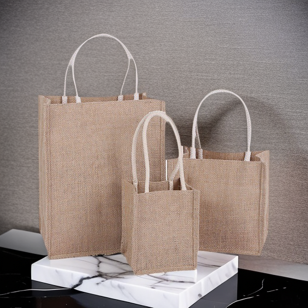 Jute bags off-the-shelf linen tote bags Cotton and linen tote bags Jute bags no printing jute bags muji jute shopping bags