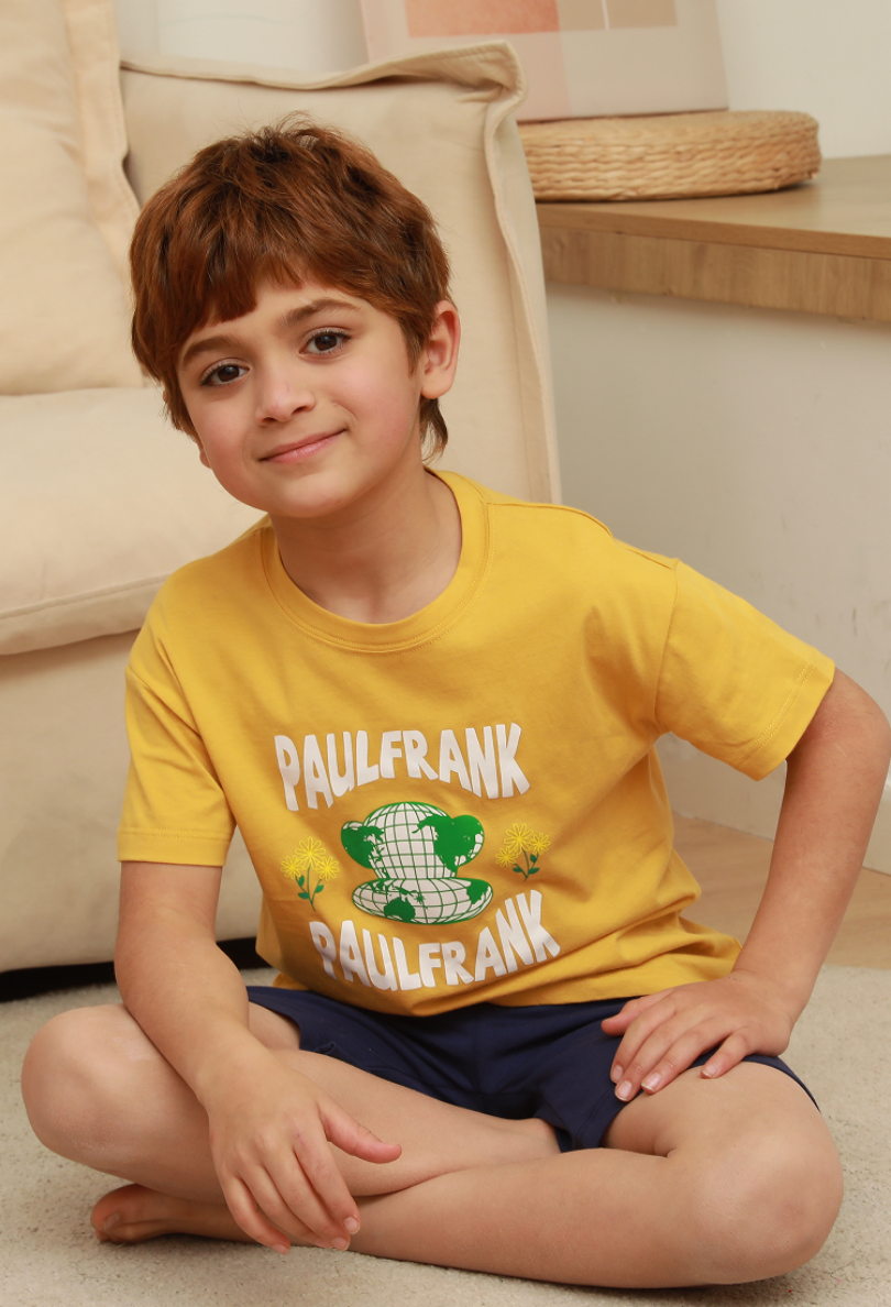 PaulFrank Mouthed Monkey boy cotton T-shirt set