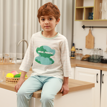 paul frank Mouthed Monkey Boys casual cotton air conditioning suit set