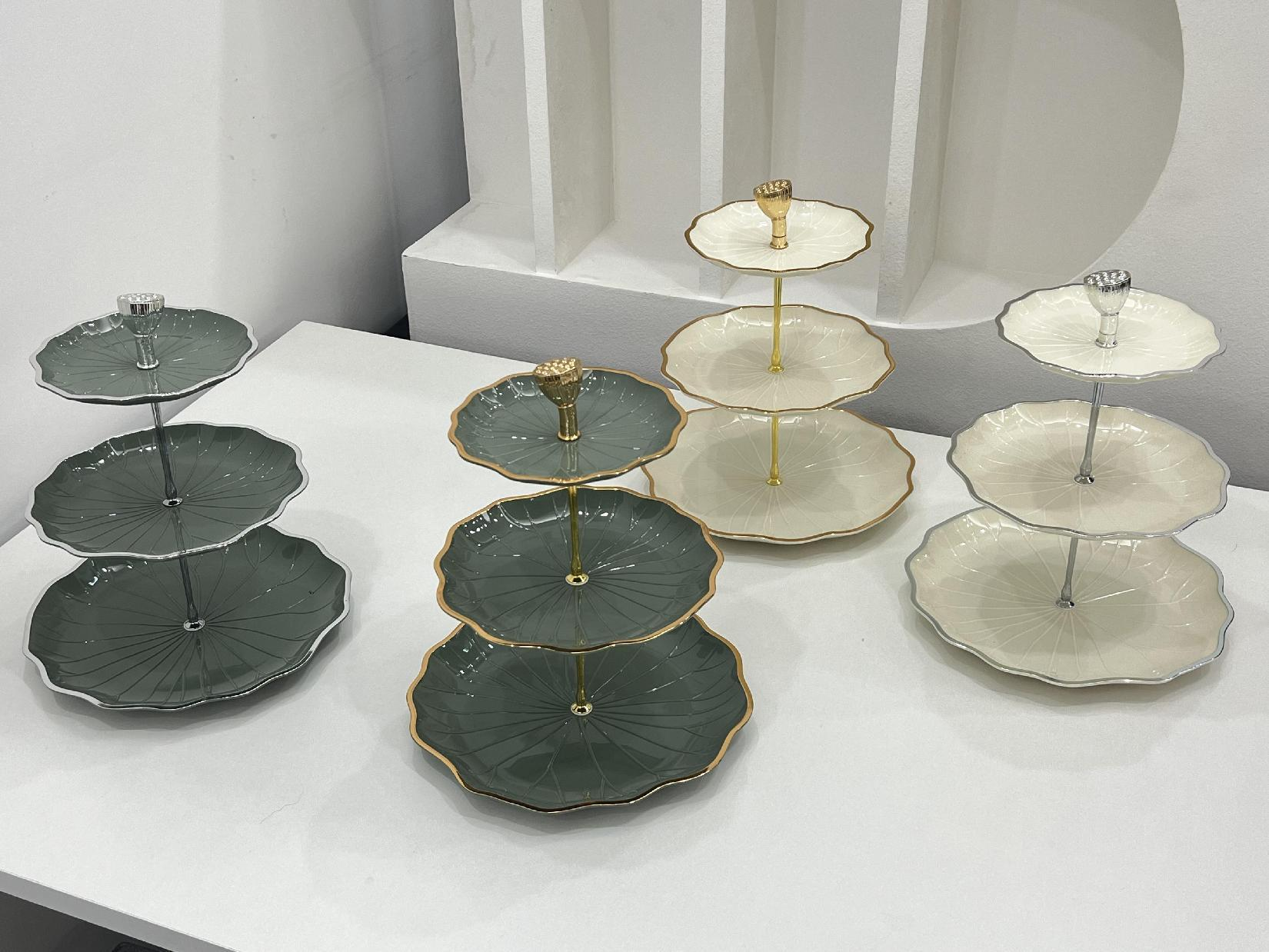 Acrylic 3 Layer Skewer Plate 2 Layer Skewer Plate Cake Plate Fruit Plate Item Picture
