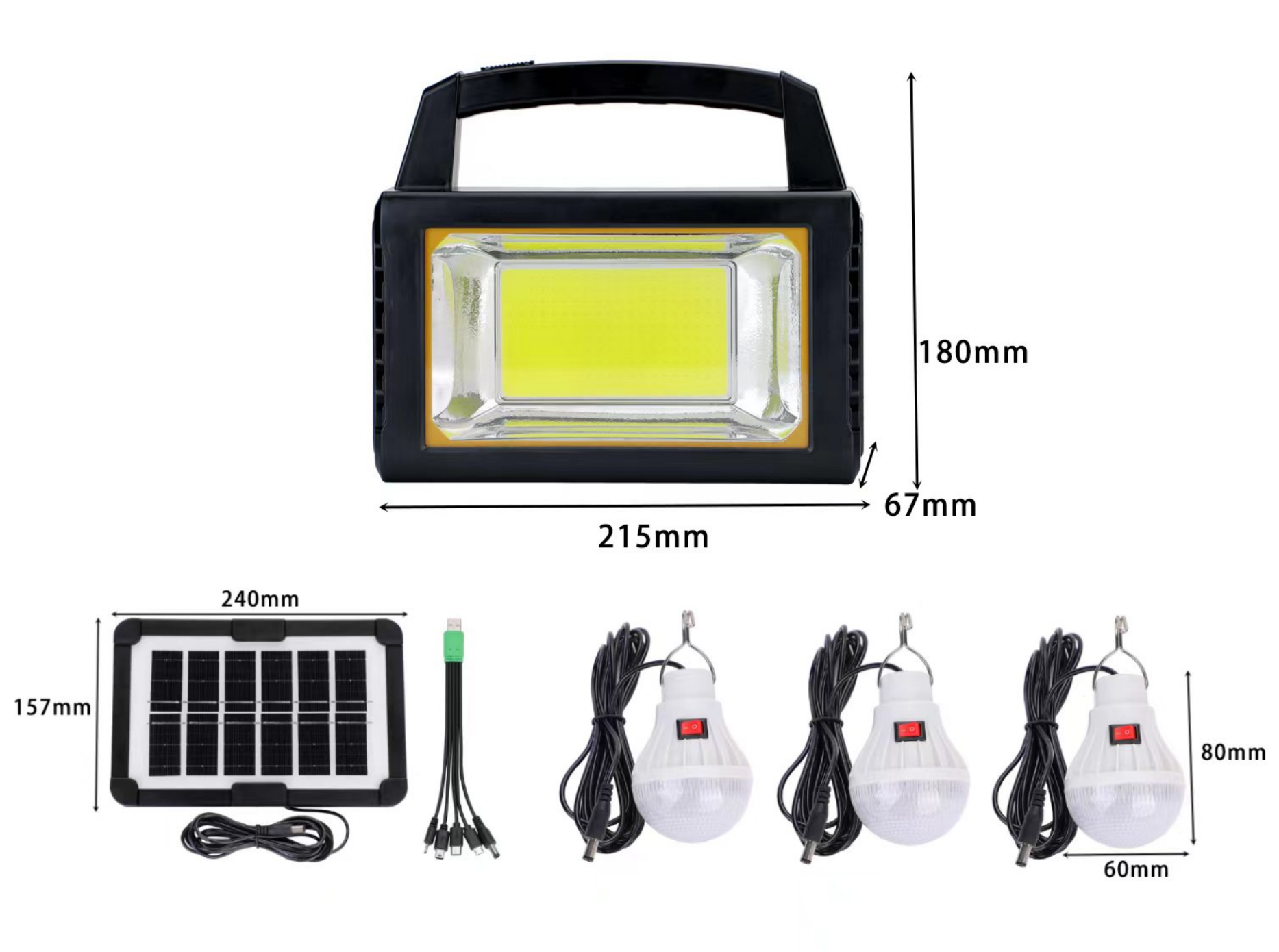 Solar lamps, outdoor LED bulbs, solar camping street lamps, night market stall lamps, energy-saving lamps