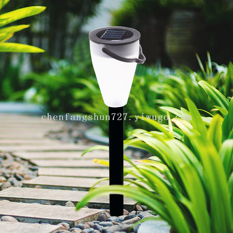 Cross-border solar lights, outdoor courtyard LED stainless steel candle lights, lawn deck decorative night lights, Halloween Application Scenario