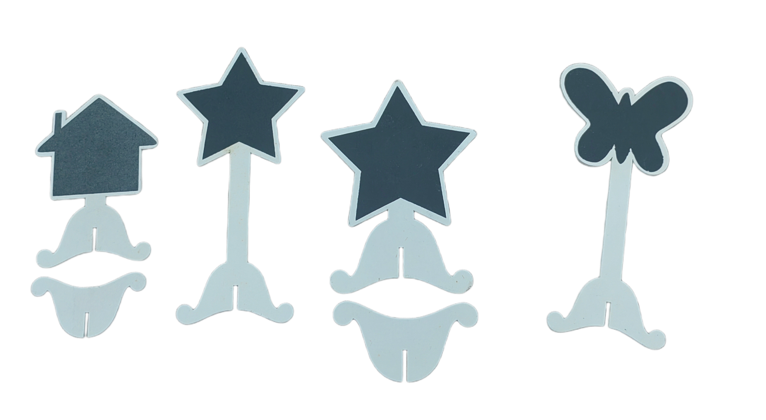 Factory Jiehao directly sells wooden handicrafts such as five-pointed stars, butterflies, various small messages and beautiful blackboards detail image 6