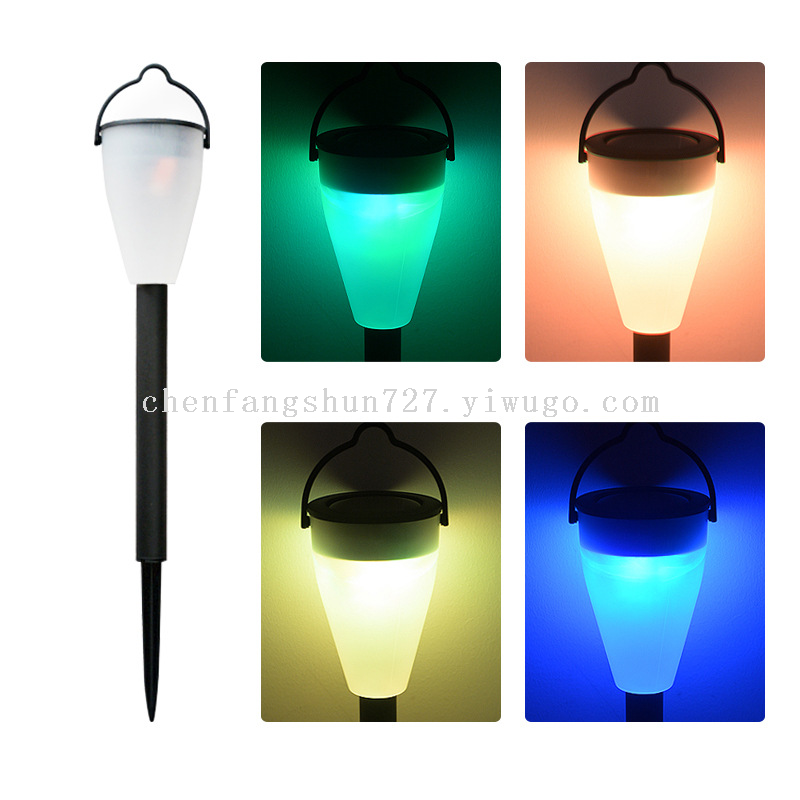 Cross-border solar lights, outdoor courtyard LED stainless steel candle lights, lawn deck decorative night lights, Halloween details Picture