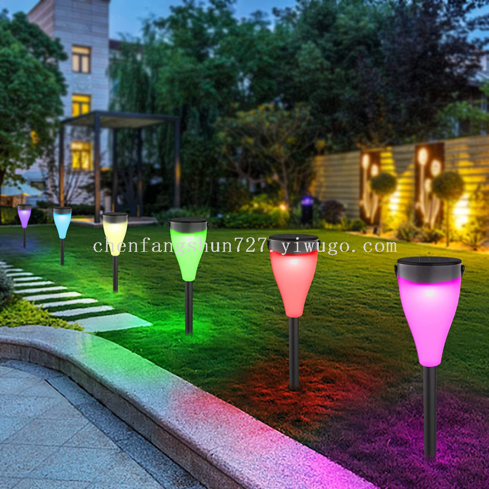 Cross-border solar lights, outdoor courtyard LED stainless steel candle lights, lawn deck decorative night lights, Halloween