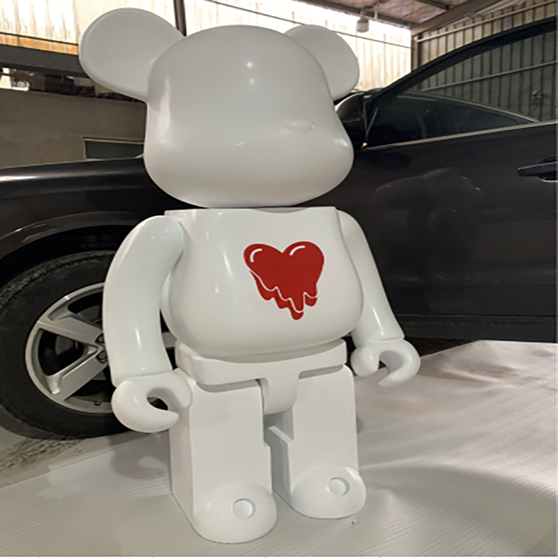 The original violent bear home decoration mall display fiberglass sculpture is charged separately for coloring Application Scenario