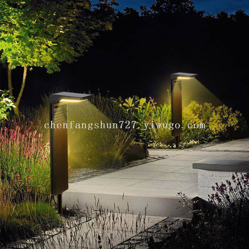 Cross-border landscape solar garden lights, outdoor waterproof lawn lights, outdoor garden solar ground plug lights details Picture