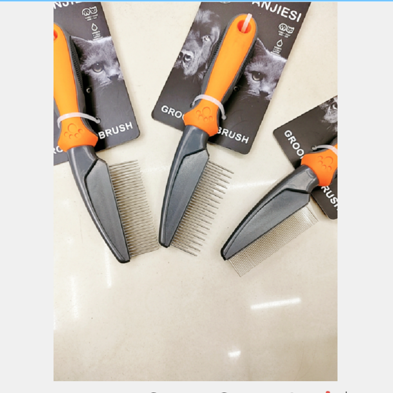 Pet cleaning and grooming comb, cat and dog grooming comb, hair opening and knotting, pet cleaning comb, lice comb Item Picture