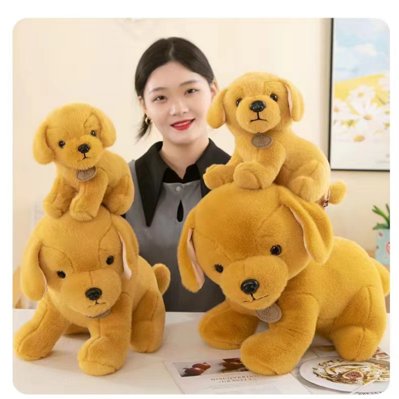 狗狗毛绒玩具小狗公仔娃娃女生布偶睡觉抱枕儿童可爱仿真金毛玩偶