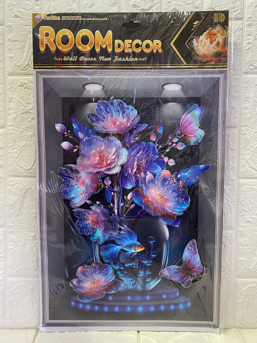 Three-dimensional decorative stickers for photo frames and vases, PVC vases, three-dimensional wall stickers for living rooms, bedrooms and lobbies Specification image