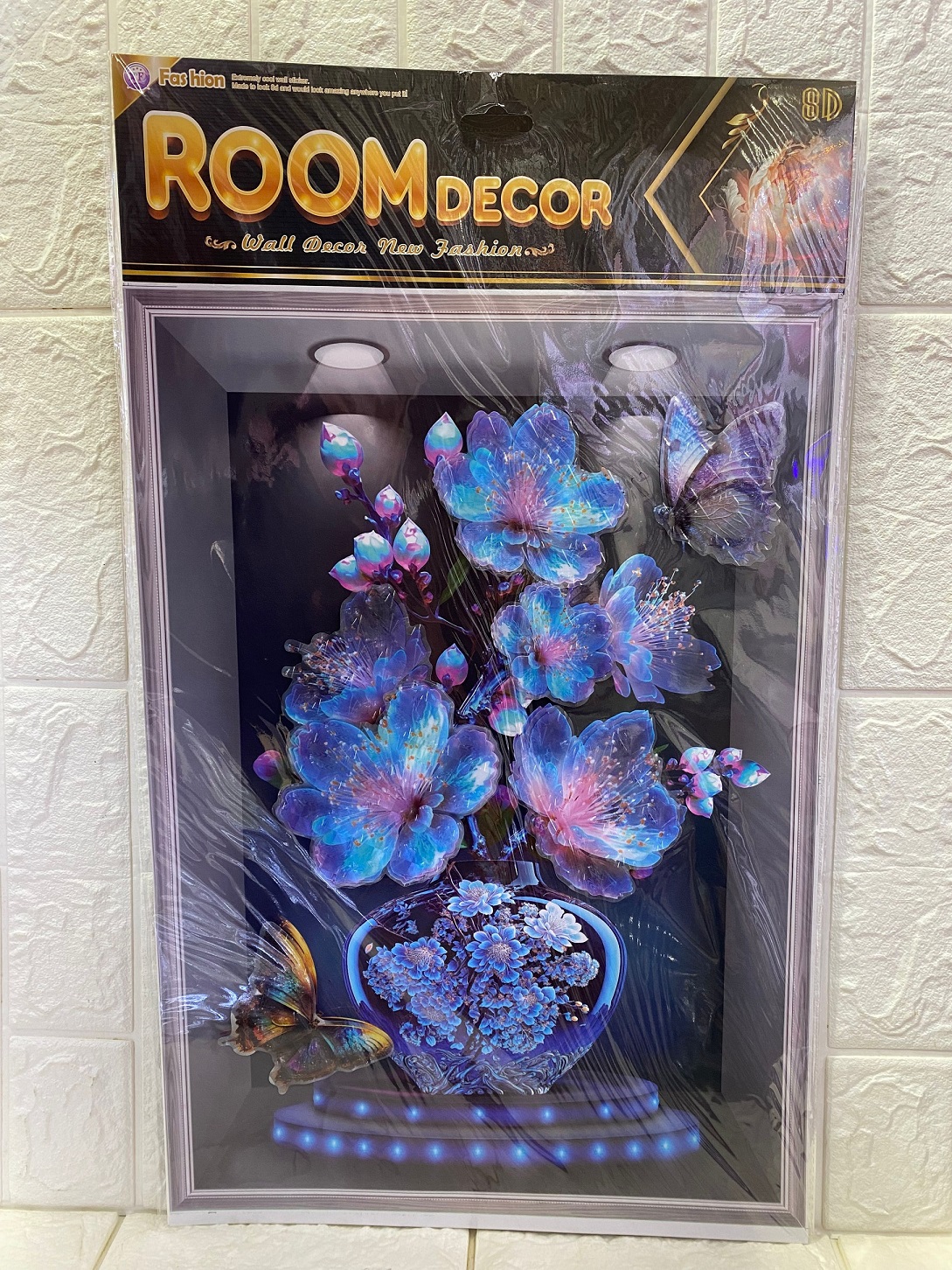 相框花瓶装饰立体贴画 PVC花瓶客厅卧室大堂装饰立体层层墙贴