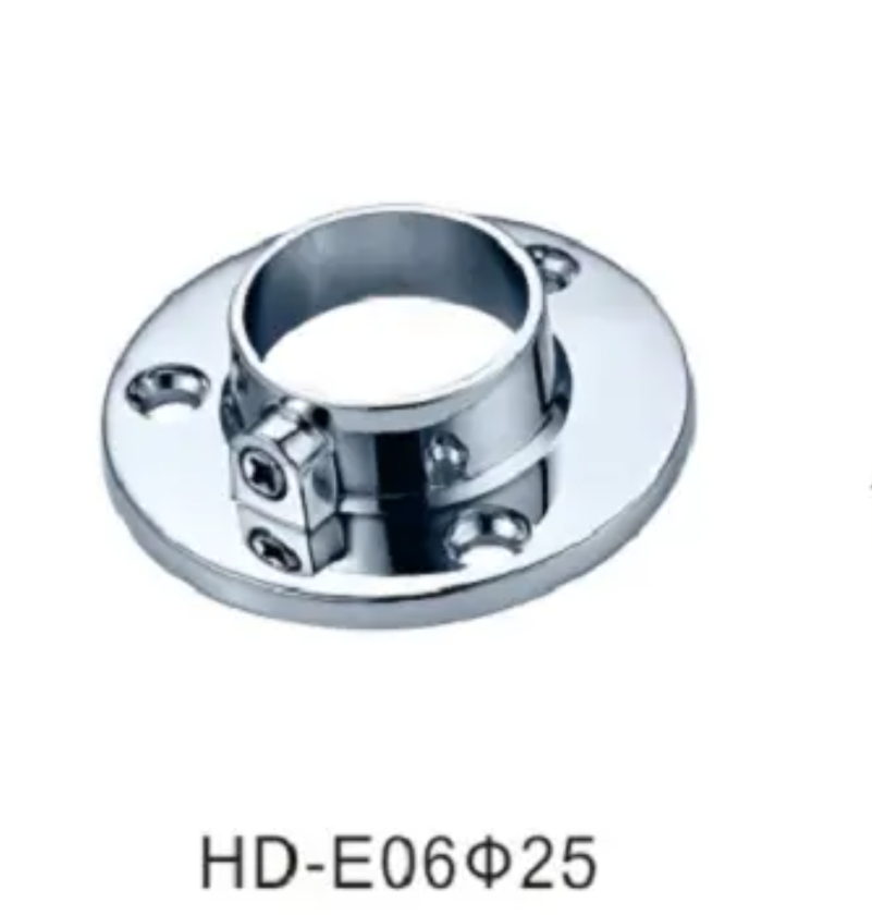 法兰座管座衣通管座衣帽间挂衣杆底座