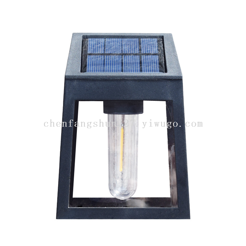 New solar wall lamps for outdoor garden and courtyard decoration, household waterproof tungsten filament wall lamps, and outdoor decorative fence lamps Application Scenario