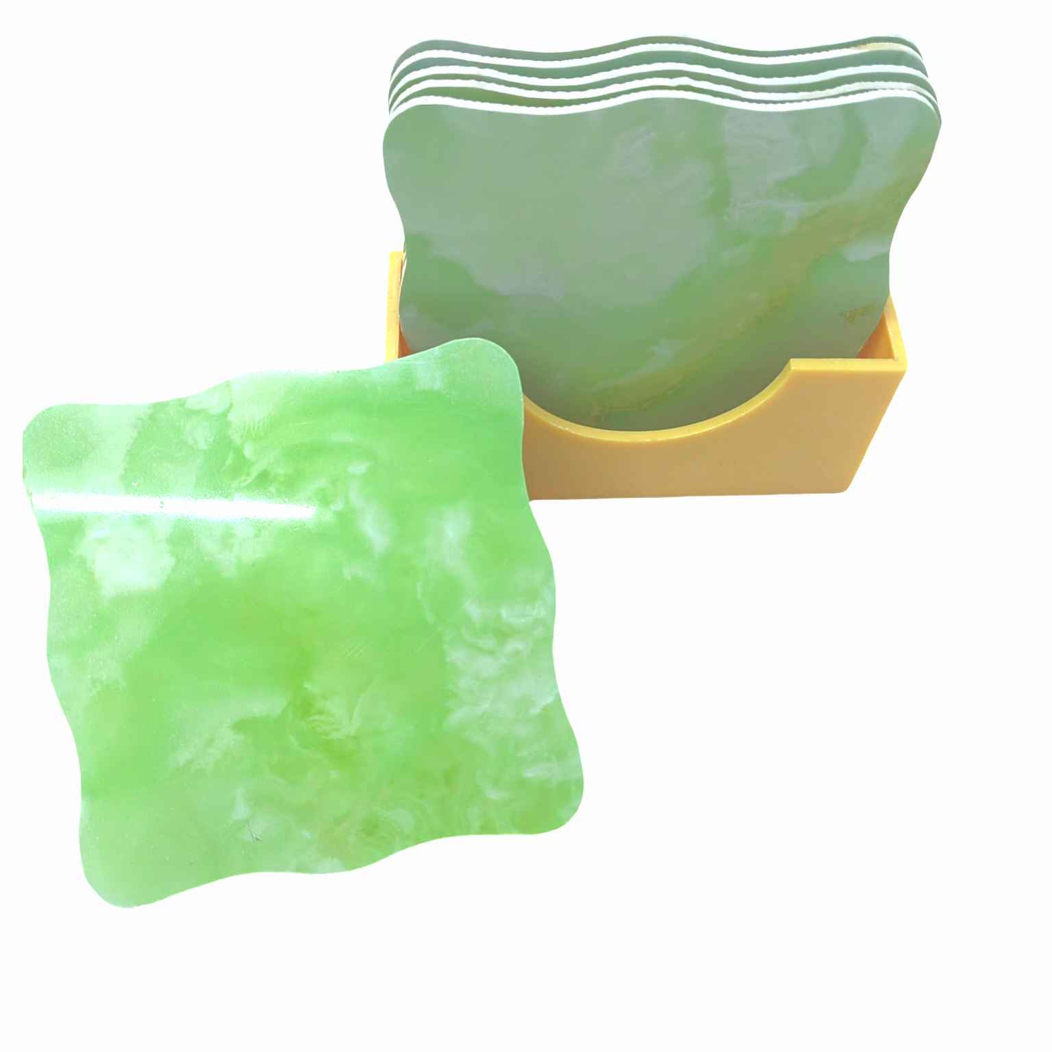 Jiehao bamboo and wood glass cup mat, anti-drop and heat-resistant, health-specific family cup mat pic 6