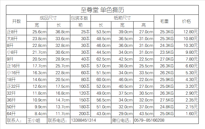 至尊 堂 16开 16K 日历 撕历 挂历 进红纸品详情图20