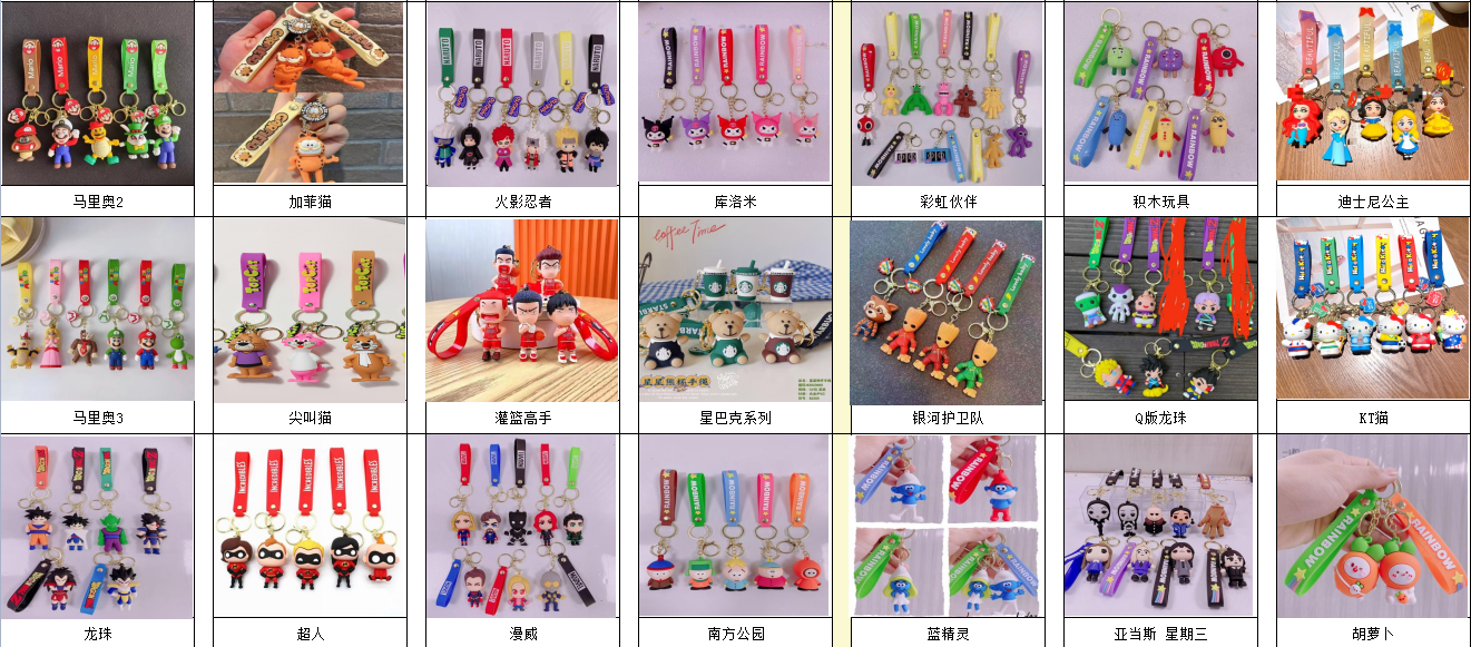Key chain pendant accessories accessories variety of styles Application Scenario