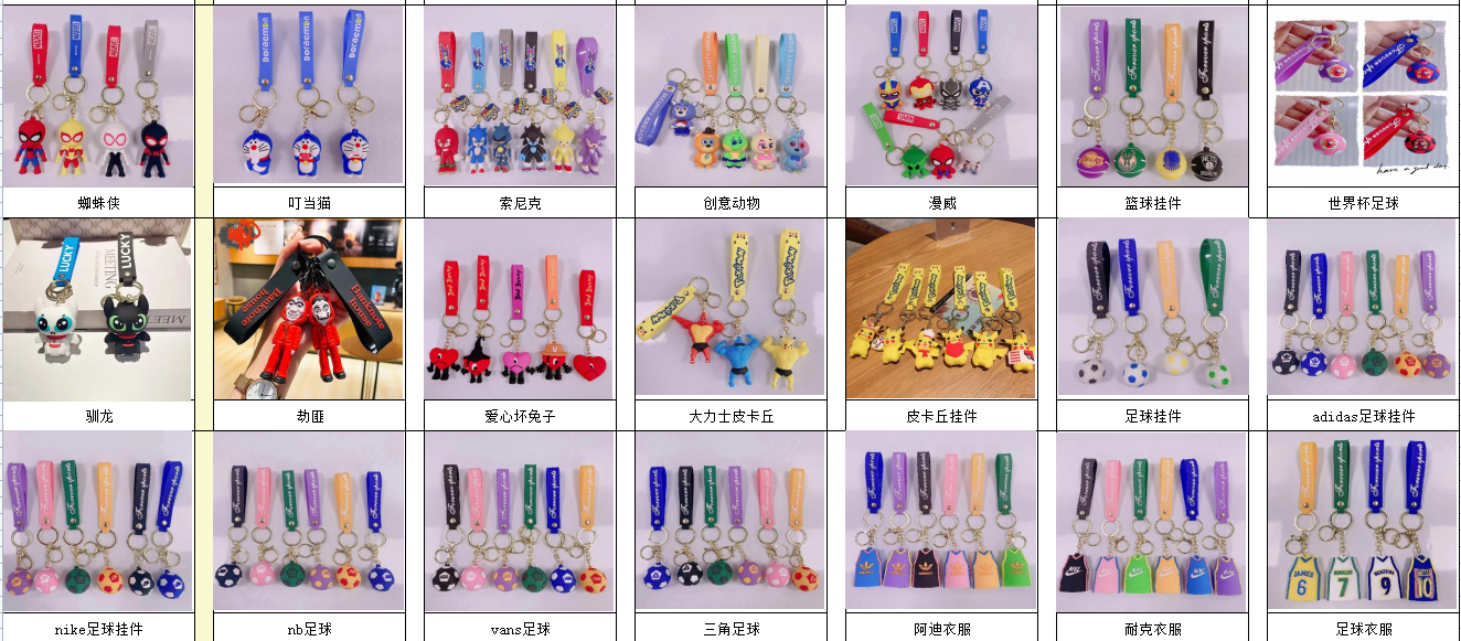 Key chain pendant accessories accessories variety of styles details Picture