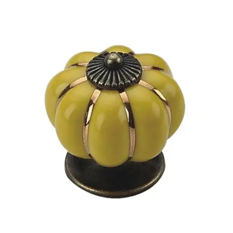 陶瓷拉手/陶瓷把手/单孔拉手/单孔把手白底实物图