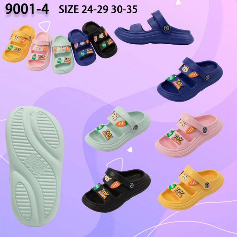 New summer anti-slip outdoor slippers for children, suitable for both boys and girls, beach shoes for foreign trade Item Picture