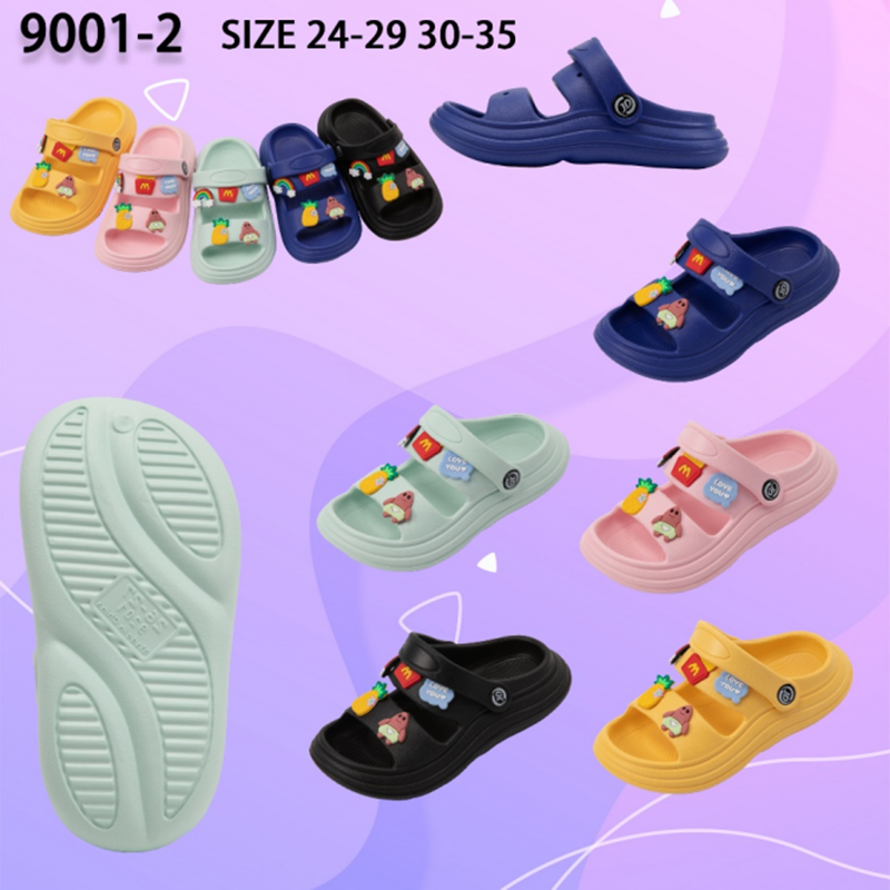 New summer anti-slip outdoor slippers for children, suitable for both boys and girls, beach shoes for foreign trade Specification image
