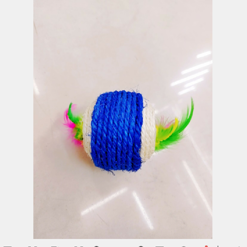 Direct sales from the manufacturer of pet toys, cat toys, sisal two-hole balls, cat toys, funny cat toys, claw grinding toys, and interactive cat toys details Picture
