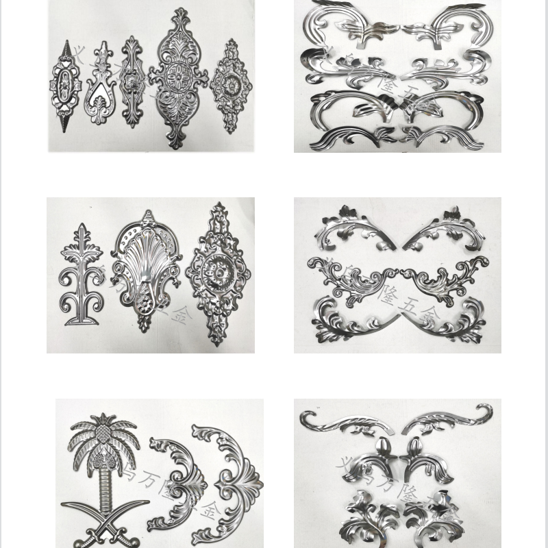 义乌出口铁艺栅栏配件铁艺栏杆配件铁艺楼梯配件户外护栏配件