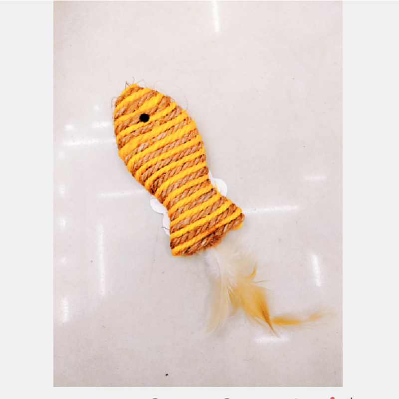 宠物猫咪玩具 剑麻鱼宠物猫咪玩具 猫咪逗趣互动磨爪玩具 厂家直销详情1