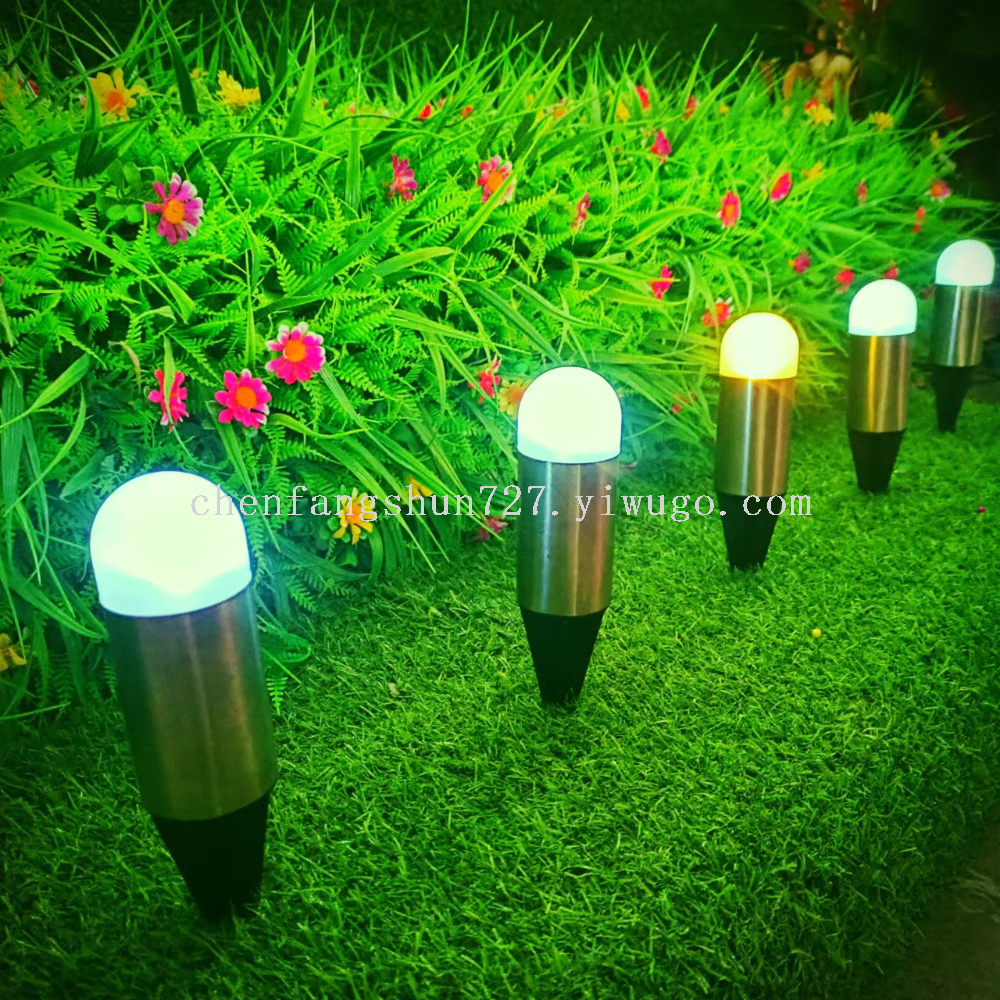 New solar lawn lamp, outdoor garden park decoration, courtyard atmosphere solar column head lamp