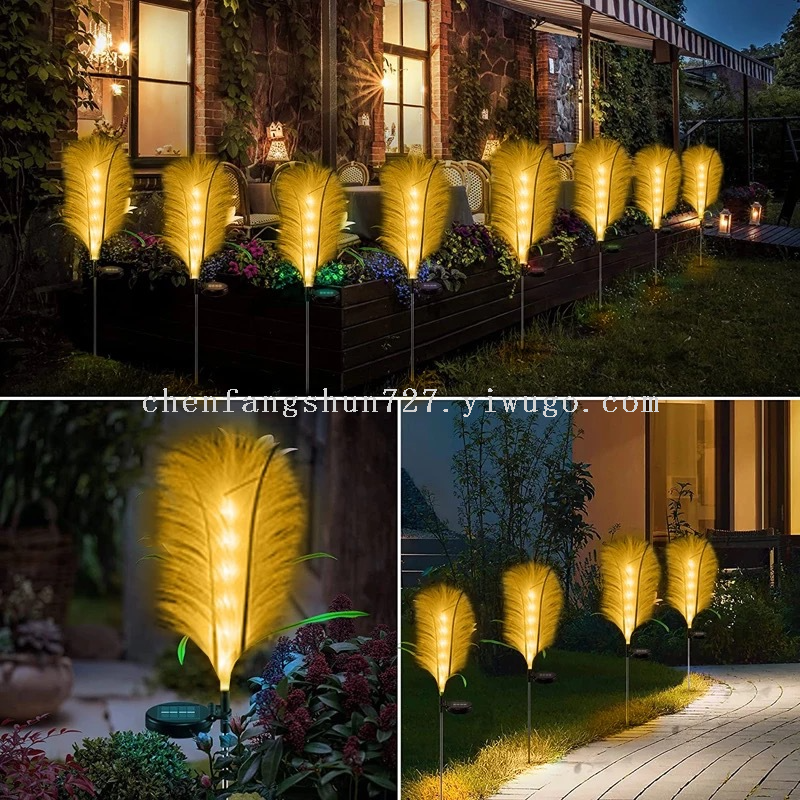 Nueva luz solar reed lamp paisaje al aire libre reed land plug lamp Specification image