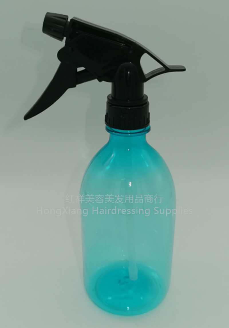 Green plastic spray bottle Translucent round shoulder spray bottle Dispenser bottle High pressure alcohol spray bottle 500ml