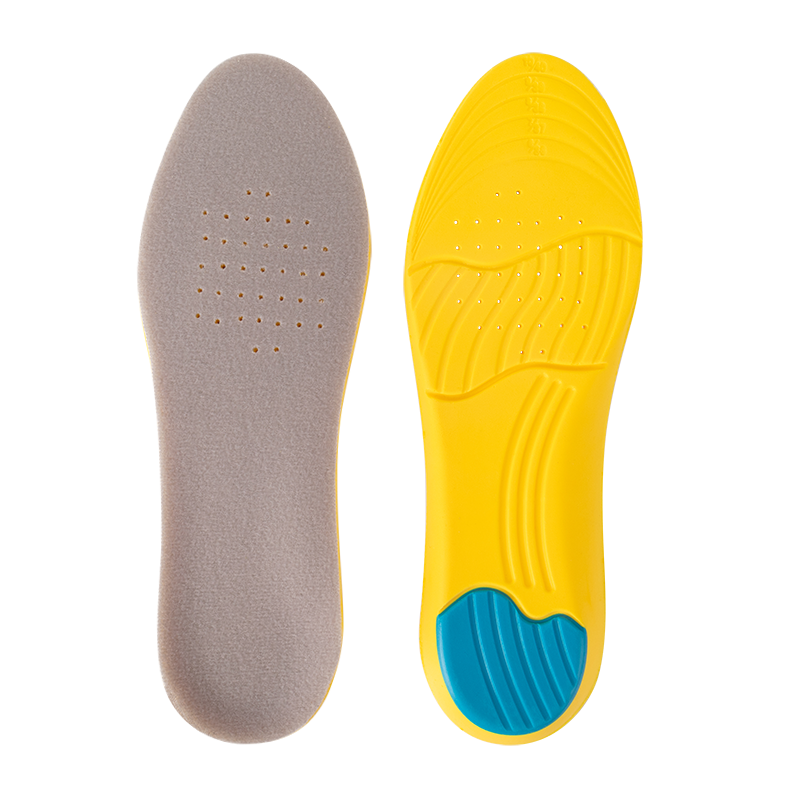 Pu Men's Sweat Absorbent Deodorant Sports Insole Breathable Shock Absorbent Soft Long Standing Barefoot Insole Women's Military Training Summer Item Picture