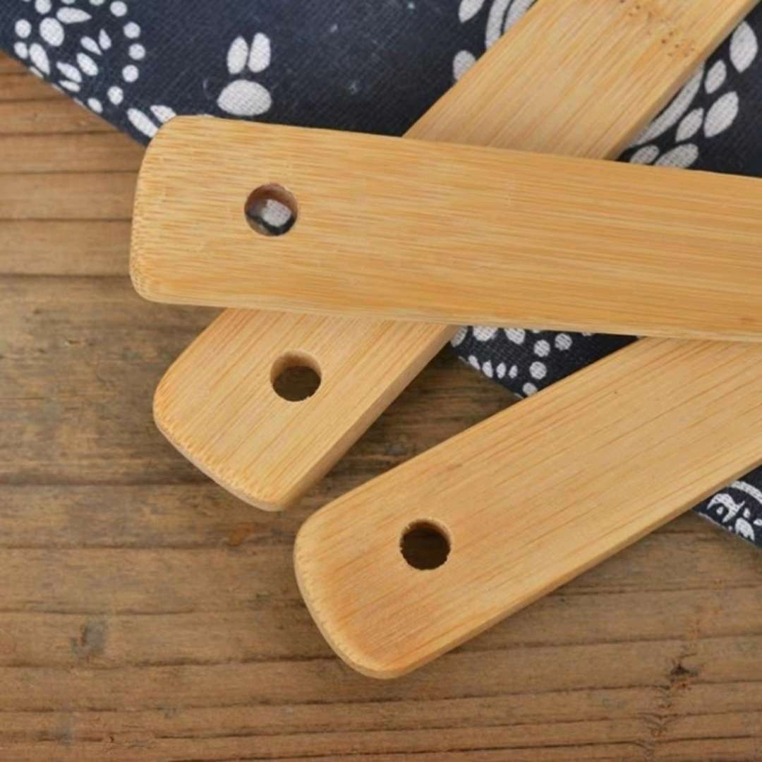 Spatula Bamboo Household Heat Resistant Non-Painted Kitchen Cooking Spatula Set Kitchenware Five-Piece Non-Stick Frying Spatula Set Item Picture