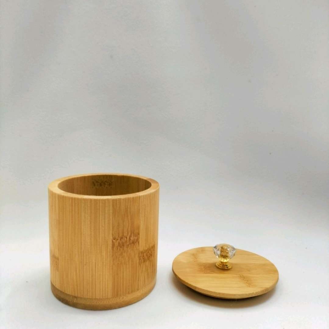 Japanese Desktop Solid Wood Cylinder Wooden Coffee Table Desk Study Finishing Storage Container Large Item Picture