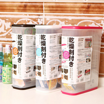 INOMATA 日本进口干果储存罐 冰箱保鲜盒 杂粮罐 米桶防潮罐 6L厨房整理密封盒储物罐