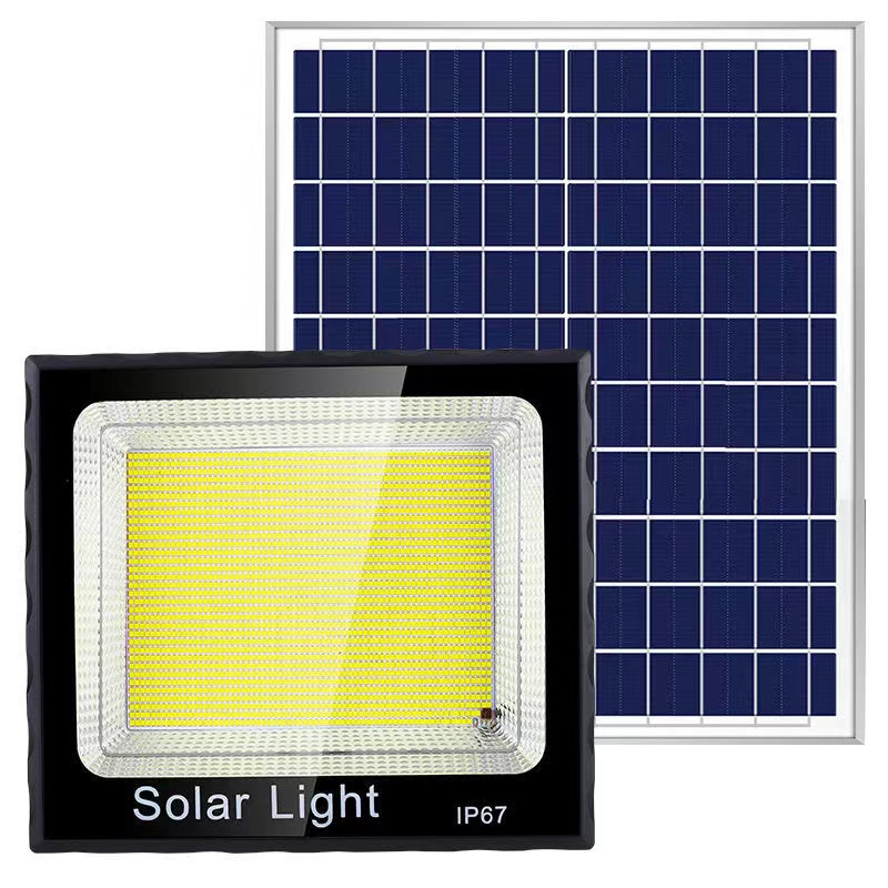 Solar Floodlight Manufacturers Direct Sales New Rural Outdoor Project Split Floodlight Black Gold Just Full Star Floodlight Cob details Picture