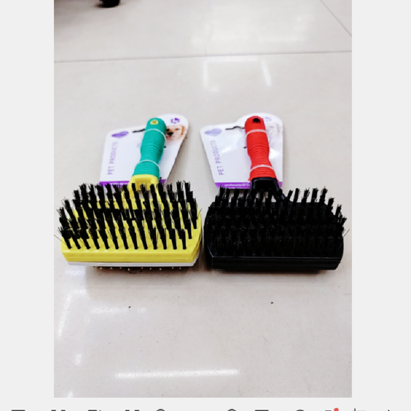 Pet steel needle double-sided comb, cat and dog bathing brush, hair comb, pet grooming and cleaning tools details Picture