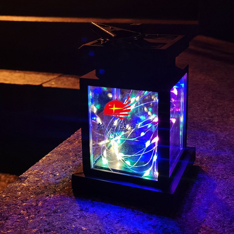 太阳能氛围灯白底实物图