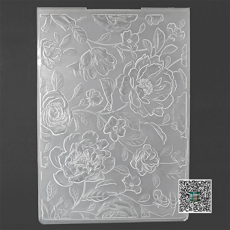 3D塑料压花模板 凹凸板印夹纹理夹立体3D Embossing Folder A002#详情2