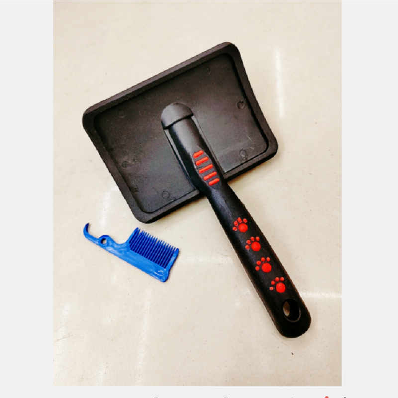 Pet hair cleaning comb B handle size pet brush cat and dog cleaning and grooming comb Specification image