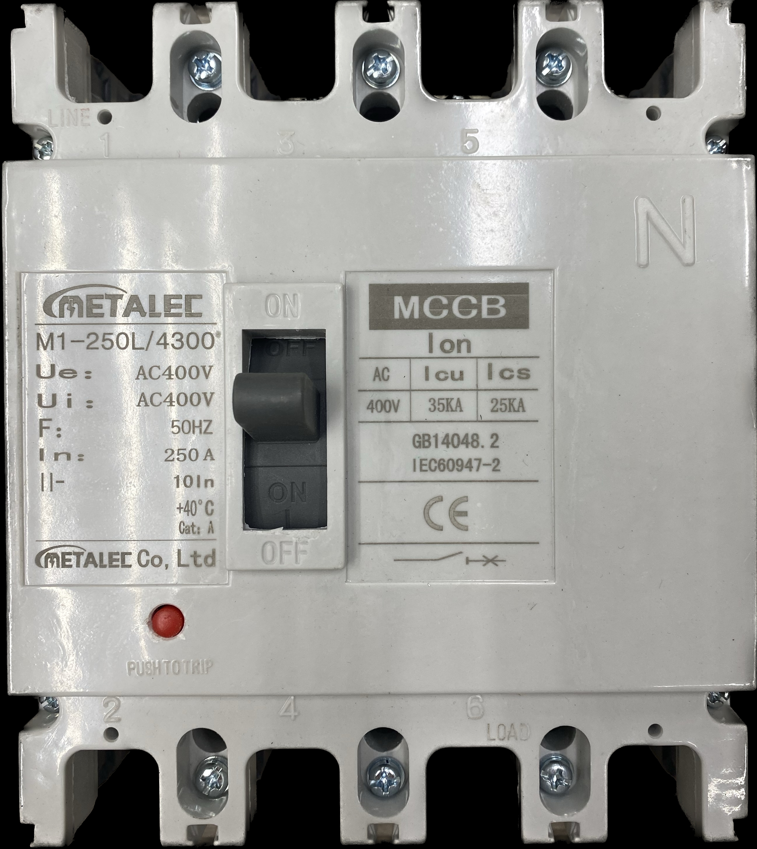 MCCB lon 4P AC M1-250L 4300
