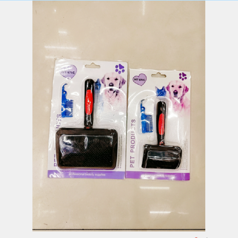 Pet hair cleaning comb B handle size pet brush cat and dog cleaning and grooming comb Item Picture