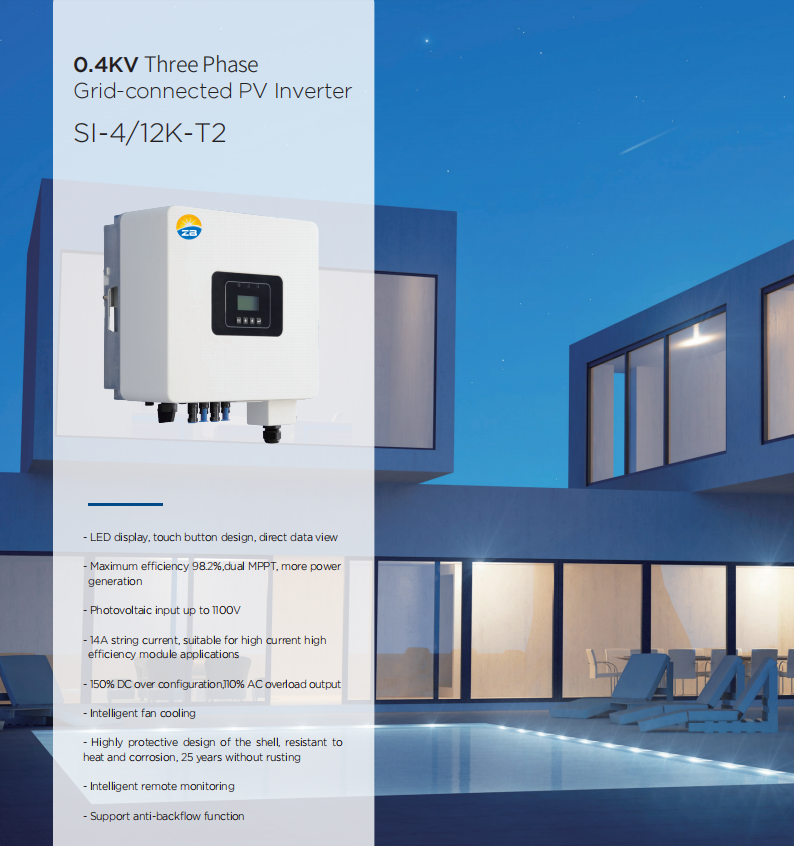 Chinese And English Version Grid-Connected Inverter 15Kw Photovoltaic Panel Special Specification drawing