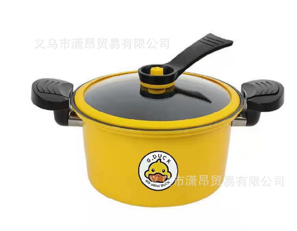 Harrow Little Yellow Duck Micro-pressure pot, a large-capacity Korean-style multi-functional tourmaline non-stick pot for making soup and stewing