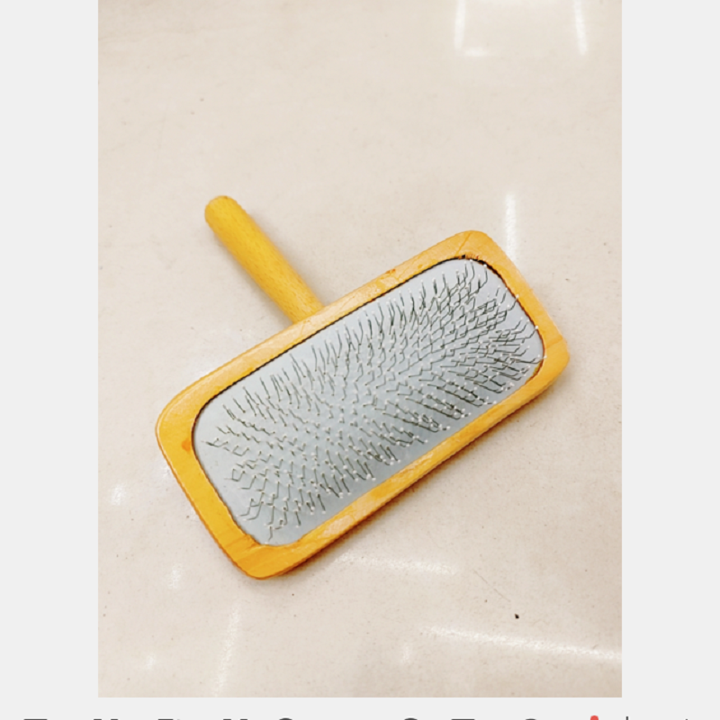 Pet grooming and cleaning products for cats, dogs, and pets - wooden handle combs details Picture